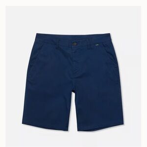 Hurley Men's Flat Front Shorts - Navy Blue size 40